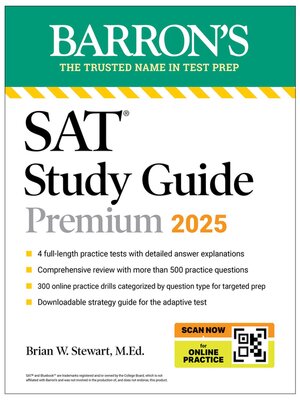 cover image of SAT Premium Study Guide 2025